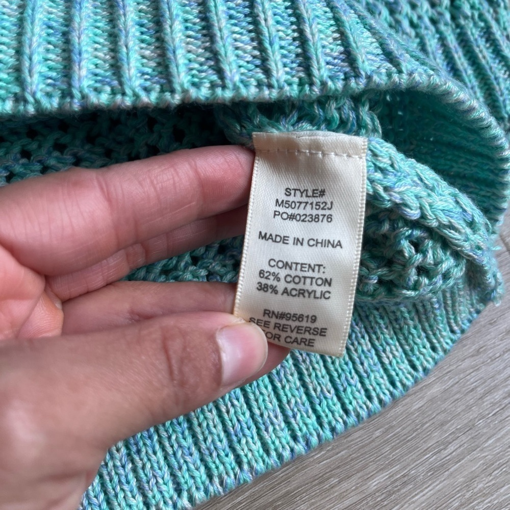 JohnPaulRichard Open Knit Sweater sz L - Picture 4 of 7
